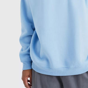 Sweat-shirts à col rond en molleton 100% coton pour hommes, vente en gros OEM, hiver, épaules tombantes, surdimensionnés, broderie 3D personnalisée - Product Image 5