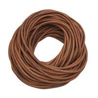 Cordon rond en cuir de couleur naturelle fait à la main 6mm pour la fabrication de bijoux en vrac et l'exportation dans le monde entier par le fabricant indien