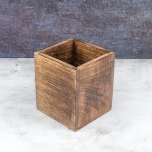Mango Wood Burning Finished Kitchen <b>Utensil</b> <b>Holder</b> for Countertop <b>Utensil</b> <b>Holder</b> Container for Kitchen Cooking <b>Utensil</b> - Product Image 2