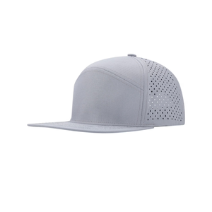 Casquette de golf perforée découpée au laser, visière plate, personnalisable, unie, OEM ODM, structurée, 6 panneaux, unie, imperméable, casquette de sport pour la course à pied - Product Image 4