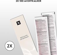 Kit de détartrage NESPRESSO adapté à toutes les machines à capsules de café Nespresso, lot de 2