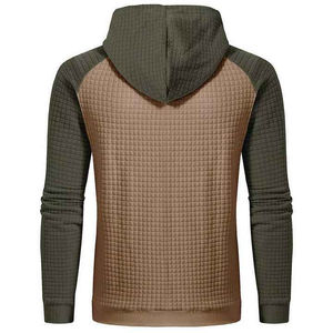 Sweat à capuche décontracté pour homme, streetwear d'hiver, 100% coton, polaire respirant, pull à capuche, logo personnalisé brodé, tissu tissé - Product Image 5