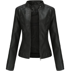 เสื้อโค้ทหนังสำหรับผู้หญิงแจ็กเก็ตหนังแกะแท้แฟชั่นตามสั่งสำหรับผู้หญิง - Product Image 1