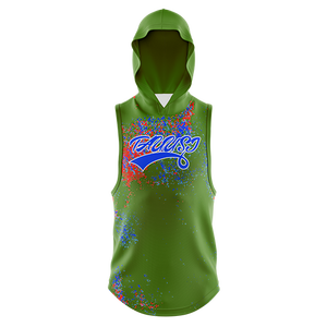 OEM personnalisé 100% coton hommes hiver polaire gaufré sans manches à capuche 400 420 GSM poids lourd impression vierge brodé Technique - Product Image 1