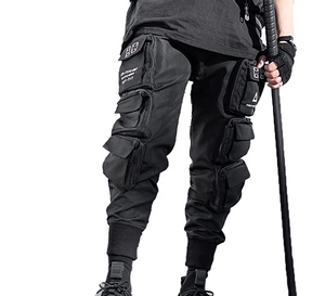 กางเกงคาร์โก้ขาตรงแบบหลวมกางเกงผ้าฝ้ายกางเกงคนงานทนทานต่อการฉีกขาดกางเกงใส่ทำงานกางเกงทำงาน - Product Image 2