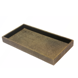 Factory Direct Gris clair Anthracite Taupe 0.3x0.15x0.035 Faux galuchat Vanity Trays - Product Image 2