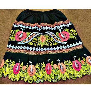 Vestido de Algodón de Calidad con Diseño Nuevo 2026, Estilo Chica Isleña Polinesia, para Hombre y Mujer, Falda con Abertura y Patrón de Patchwork - Product Image 1