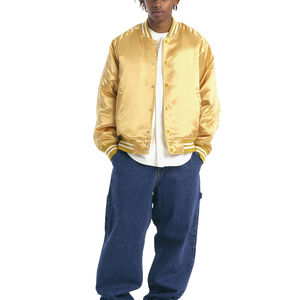 Veste Bomber en Satin Varsity Baseball Hiver Zavi Sports Veste Homme Vente en Gros Personnalisée 100% Polyester Vestes - Product Image 3