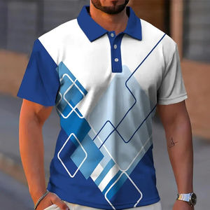 Polos, polos para hombre, unisex, camiseta de golf, logotipo personalizado, bordado, venta al por mayor, poliéster, patrón sólido, logotipo para hombre - Product Image 3