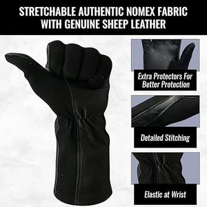 Gants de travail NOMEX pour pilotes et pilotes de ligne – Équipement de protection individuelle pour pilotes et aviateurs - Product Image 4