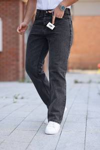 Men's Slim Fit Straight Jeans Casual <b>Stretch</b> Mid Waist Colored <b>Denim</b> Vintage Eco-Friendly Streetwear Fashion Logo Softener - Product Image 5