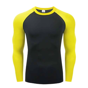 Custom High Quality Wholesale Plain Jiu Jitsu Fitness Shirts Printed long Sleeve Mma for Men Bjj Rashguard Rash - Product Image 2