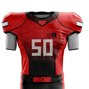 ชุดอเมริกันฟุตบอลแขนสั้นระบายอากาศได้ดีชุดทีมฟุตบอลแบบอเมริกันออกแบบโลโก้ได้ตามต้องการ - Product Image 3