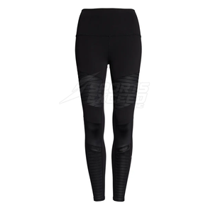 Leggings de yoga sur mesure de style nouveau, couleur personnalisée, taille élastique unie, leggings pour femmes de haute qualité fabriqués au Pakistan - Product Image 1