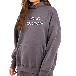 Vente en gros de sweats à capuche sport fitness personnalisés pour femmes 100% coton sweats à capuche surdimensionnés et lourds pour femmes - Product Image 4