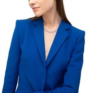 Collar de Tenis de Diamantes Eternity de Oro Blanco de 14k, 10.35ct - Product Image 3