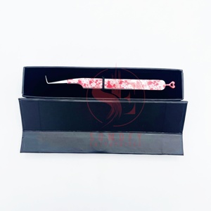 แหนบปลายขนตา90องศาทำจากสแตนเลสแหนบปลายขนตาเพิ่มวอลลุ่มแบบมืออาชีพพร้อมกล่องบรรจุภัณฑ์โลโก้แบบกำหนดเอง - Product Image 5