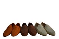 Chaussures plates confortables en raphia pour femme à talon bas, avec doublure en cuir véritable, à enfiler, anti-odeur, pour le printemps et l'été