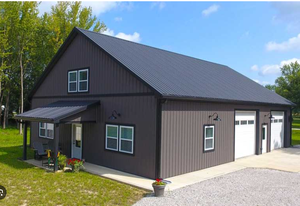 Structure en acier préfabriquée moderne de Papouasie-Nouvelle-Guinée Barndominium/grange en métal une option élégante de maison Barndo - Product Image 3