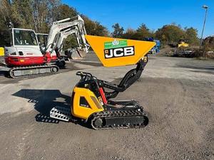 Chargeuse sur pneus électrique JCB HTD5E 1 tonne, compacte, sur chenilles, benne de chantier, zéro émission, batterie au lithium, moteur à engrenages - Product Image 3