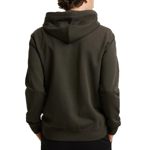 เสื้อฮู้ดดี้ผู้ชายผ้าฝ้ายหนาน้ำหนัก 450GSM ทรงบ็อกซี่ ไหล่ตก ซิปคู่ สไตล์สตรีทแฟชั่น สีพื้นเรียบง่าย - Product Image 2