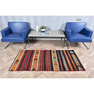 Vintage 2.9x5.7 ft Rug, Accent Turkish Rug, <b>Red</b> Plants & trees <b>Wool</b> Rug - Product Image 2