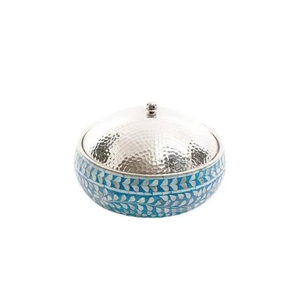 Elegante cuenco de chocolate para regalos de boda y ocasiones especiales Cuenco de madera para servir vajilla de mesa de madreperla - Product Image 2