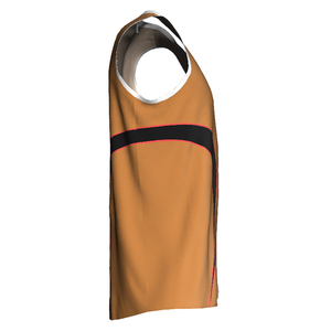 Camiseta de Baloncesto Sublimada Personalizada con Bloques de Color, Cuello en V, Sin Mangas, Absorbe la Humedad, Ropa Deportiva Unisex para Adultos - Product Image 5