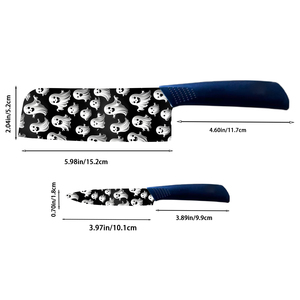 Juego de 2 Piezas de Cuchillos de Chef de Cerámica Personalizados, Hechos a Mano, Ambidiestros, Profesionales - Product Image 1