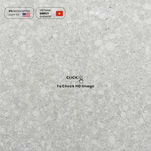 Dalle en quartz aspect béton NV608, grandes surfaces d'exposition, îlot, motif floral fin, dalle en pierre de quartz artificielle de grande taille - Product Image 5