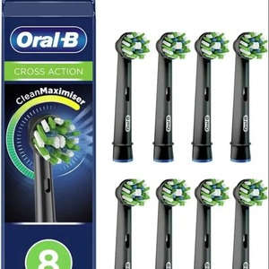 Pack de 8 têtes de brosse à dents électrique Oral-B Black Edition à action croisée pour adultes à puissance manuelle CleanMaximiser Household - Product Image 6