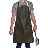 Tablier en lin pour enfants personnalisé en coton imperméable pour Chef de cuisine Jardinage Travail et transformation des aliments à la maison Logo personnalisé promotionnel
