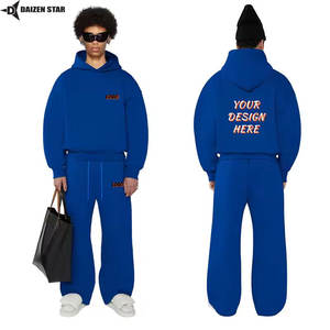 Sweat à capuche pour homme, hiver, devant, 100% coton, polaire, surdimensionné, écologique, respirant, coupe-vent, streetwear décontracté, couleur unie - Product Image 3