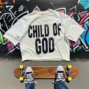 OEM Heavyweight Sunfaded camiseta personalizada algodón gráfico serigrafía Vintage hombres Boxy recortada camisetas de gran tamaño Unisex de alta calidad - Product Image 1