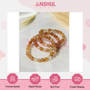 Excellent Quality Trendy Design Unisex Handcrafted Carnelian Faceted <b>Beads</b> <b>Bracelets</b> at Competitive Price Manufactured in India - Product Image 2