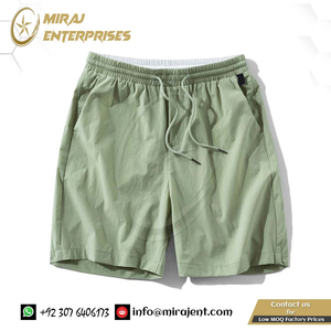 กางเกงขาสั้นหลวมกางเกงขาสั้นชายหาดขนาดใหญ่ขายส่ง OEM แฟชั่นกางเกงขาสั้นลําลองสีแดงผู้ชายฤดูร้อนแบรนด์ใหม่แห้งเร็ว - Product Image 6