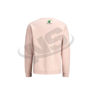 เสื้อสเวตเชิ้ตคอกลมผู้ชายคุณภาพสูง ผ้าฝ้าย 100% ทรงหลวม สไตล์สตรีทแวร์ รับสกรีนโลโก้ ผ้าฟลีซ เป็นมิตรต่อสิ่งแวดล้อม - Product Image 2