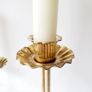 Brass <b>Candelabra</b> Unique Design <b>Gold</b> Color 5 Arms Deluxe Quality Tabletop <b>Candelabra</b> Medium Size Candle Jar For Wholesale Supply - Product Image 6