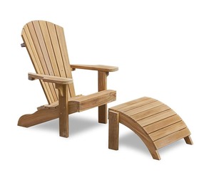 Sillas de exterior relajantes hechas de madera de teca antigua maciza de alta calidad con un acabado liso y cuidado. - Product Image 2