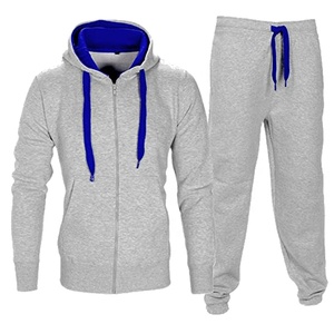Survêtement de sport décontracté pour homme, grande taille, écologique, léger, respirant, avec logo personnalisé, à capuche et fermeture éclair, idéal pour l'été et le jogging - Product Image 2