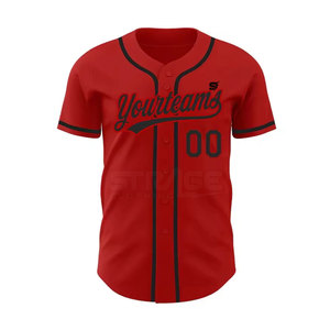 Camiseta de Béisbol de Manga Corta, Transpirable, Talla Grande, con Diseño de Botones, Color Personalizado, Fabricada en Pakistán - Product Image 4