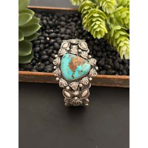 Randy Boyd Royston Fashion Cuff Bracelet with Turquoise & Sterling Silver Elegant Accessory - Product Image 1