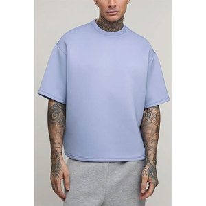 High Quality Longline Quick Dry Eco-Friendly Plus Size Baggy T-Shirt Comfortable Blank <b>Round</b> Neck Drop Shoulder Summer Wear - Product Image 4