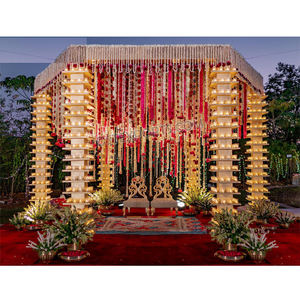 Nuevo diseño Mandap decoración diseño e Ideas último Mandap para ceremonia de boda matrimonio hindú tradicional decoración Mandap de madera - Product Image 1
