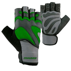 Alta calidad ligero medio dedo transpirable gimnasio Fitness guantes antideslizante ajustable muñequera cuero duradero Unisex peso - Product Image 5