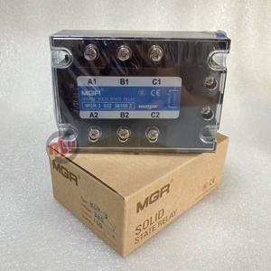 Relé de Estado Sólido Trifásico <span class=keywords><strong>MGR</strong></span> 380V 100A con Control de CC a CA, Nuevo en Empaque Original, <span class=keywords><strong>MGR</strong></span>-<span class=keywords><strong>3</strong></span> 032 38100 Z / <span class=keywords><strong>MGR</strong></span>-<span class=keywords><strong>3</strong></span> 032 38100Z - Product Image 1