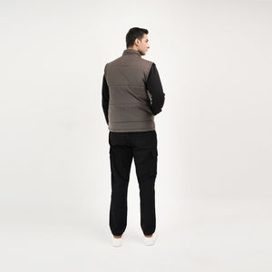 Chaleco acolchado de invierno para exteriores unisex, chaqueta sin mangas acolchada con burbujas cálidas, calentador de cuerpo ligero y cómodo para uso diario - Product Image 4