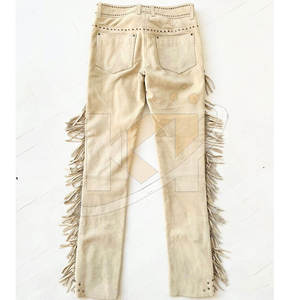 Pantalones ajustados de cuero de ante para hombre, diseño de pierna cónica, borde elegante, perfecto para pantalones de hombre de nueva moda - Product Image 5