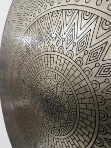 งานศิลปะตกแต่งผนังโลหะสุดหรู งานฝีมือประณีต สีทอง ดีไซน์ร่วมสมัย ปรับแต่งสีได้-WB INC INDIA - Product Image 5