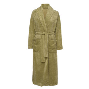 เสื้อคลุมอาบน้ำสำหรับโรงแรม/รีสอร์ททำจากผ้าฝ้าย100% สีขาวแบบคลาสสิกพร้อมผ้าคลุมคอปกแบบเก็บความร้อน - Product Image 1